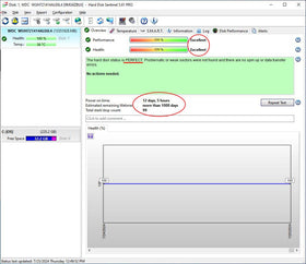 Specs panel on MDD MAXDIGITALDATA 14TB HDD showing 7200 RPM and cache features