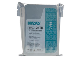 MDD MAXDIGITALDATA MDD24TS51272NAS visible in a drive bay highlighting its 3.5-inch form factor.
