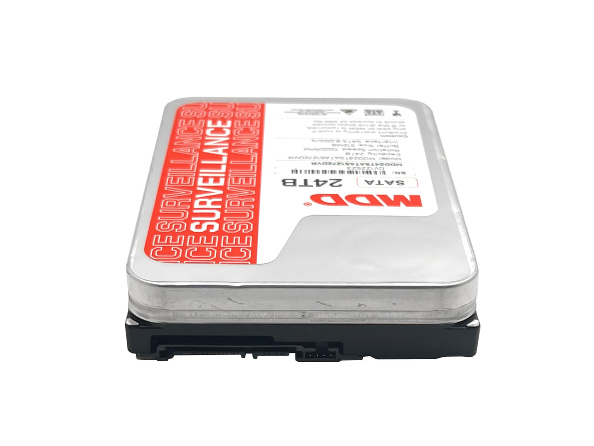 MDD MAXDIGITALDATA 24TB HDD SATA ports closeup, enabling fast data access.
