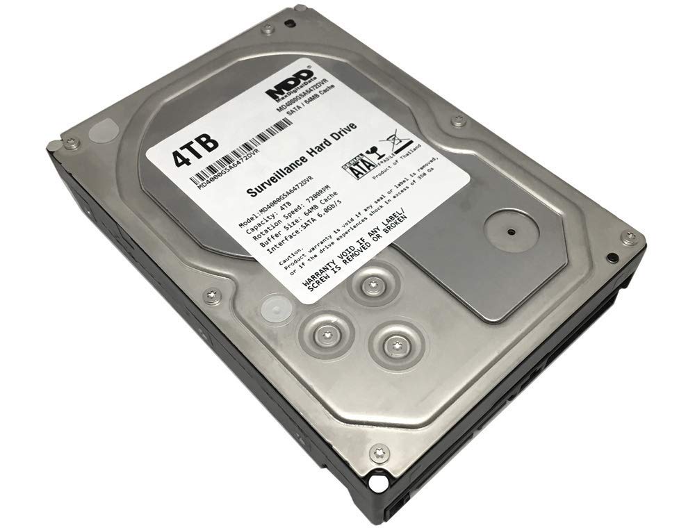 MDD MAXDIGITALDATA 4TB surveillance HDD for CCTV DVRs with reliable storage