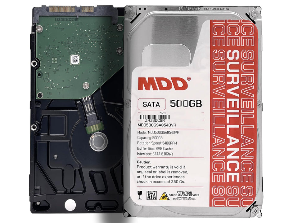 MDD MAXDIGITALDATA front label showing capacity and benefit of surveillance reliability