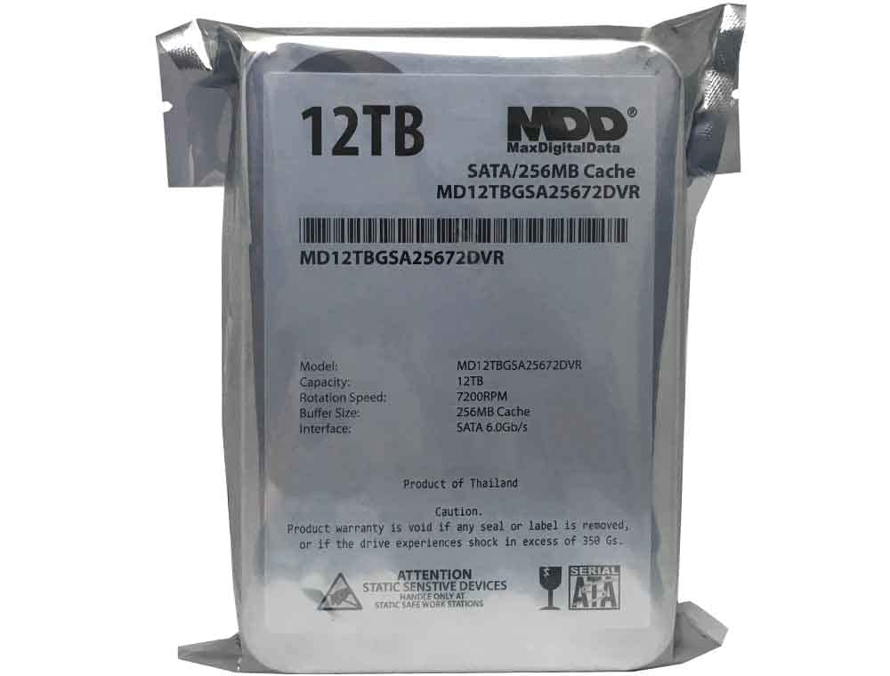 MDD MAXDIGITALDATA bare drive 12TB – no cables or screws included