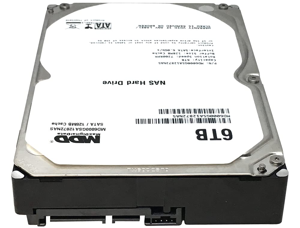 MaxDigitalData MD6000GSA12872NAS SATA connectors visible for fast data access.