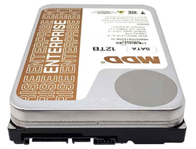MDD MAXDIGITALDATA 12TB drive in data center rack showing scalable density.