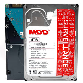 MDD4TSATA6472DVR 4TB drive with 7200rpm for 24/7 surveillance storage.