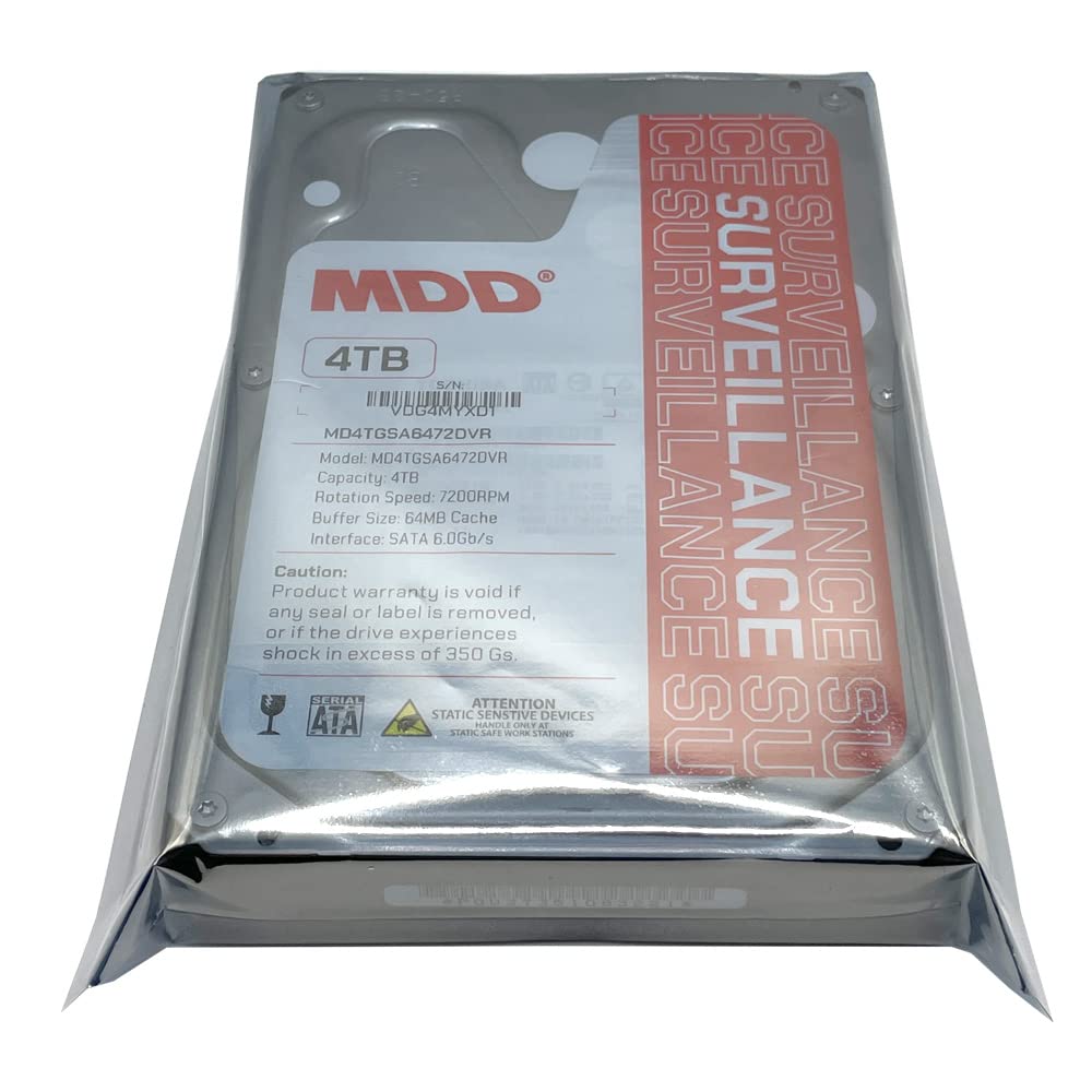 MDD4TSATA6472DVR 4TB drive offers 64MB cache for quick access to footage.