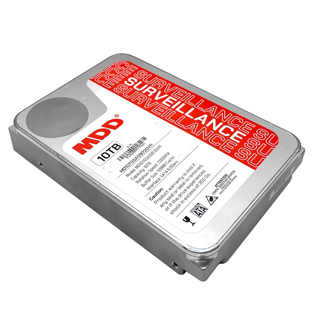 MDD10TSATA25672DVR 7200RPM drive delivering reliable playback for CCTV setups