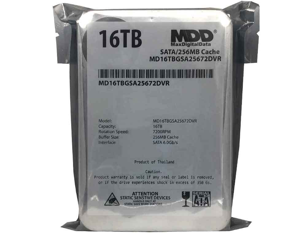 MDD MAXDIGITALDATA surveillance drive designed for 24x7 operation.