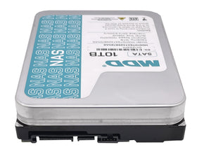 MDD MAXDIGITALDATA 10TB NAS drive in-bay, optimized for NAS systems and smooth data sharing.