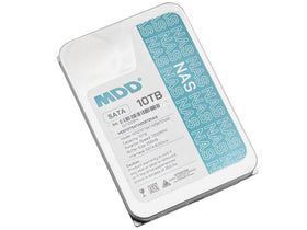 MDD MAXDIGITALDATA 10TB NAS drive label, easy identification in racks.