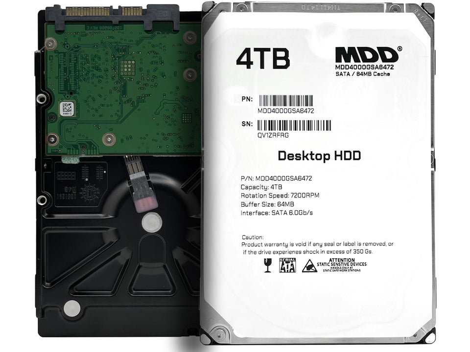 MDD MAXDIGITALDATA MDD4000GSA6472 front view for desktop storage and reliability.