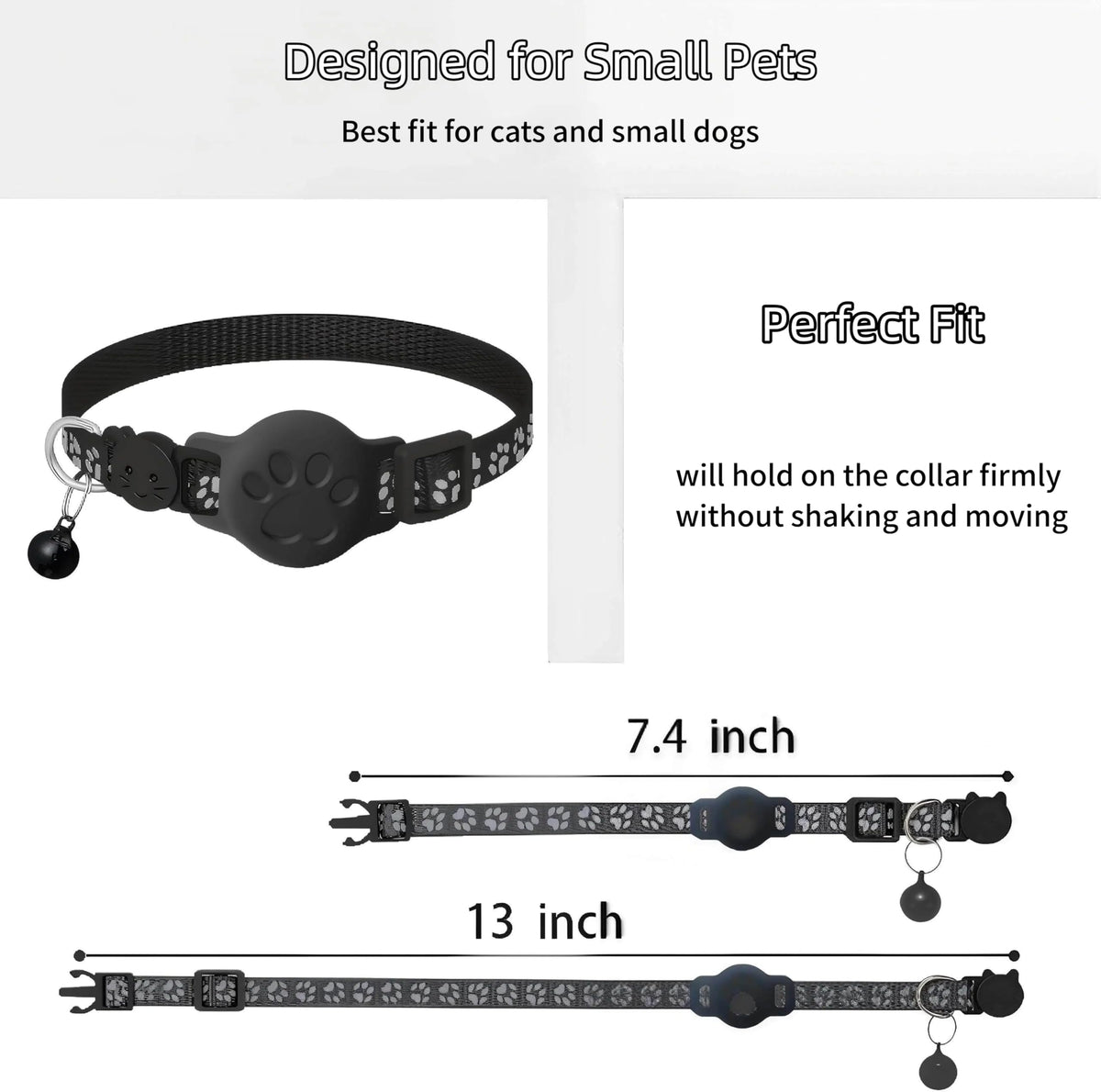 MDTZULIK GPS Cat Collar real-time tracking, no monthly fees.