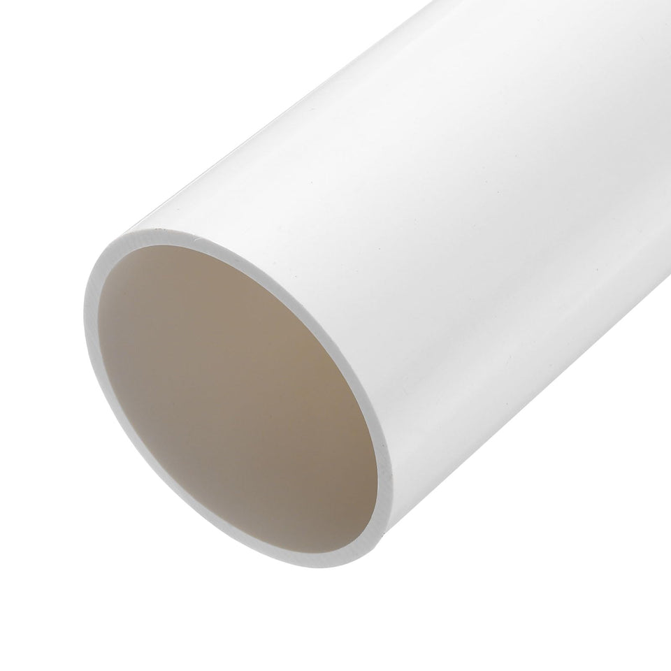 Meccanixity 3-inch PVC rigid tube with inner diameter 81.4mm, ideal for water projects.