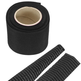 MECCANIXITY braided cable sleeve wrapped around wires for protection.