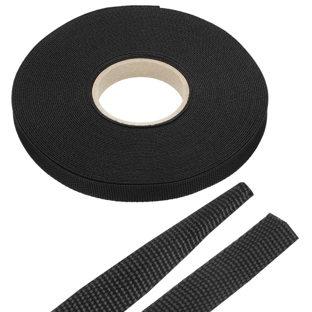 Meccanixity braided cable sleeve demonstrating heat shrink action for secure cable management.