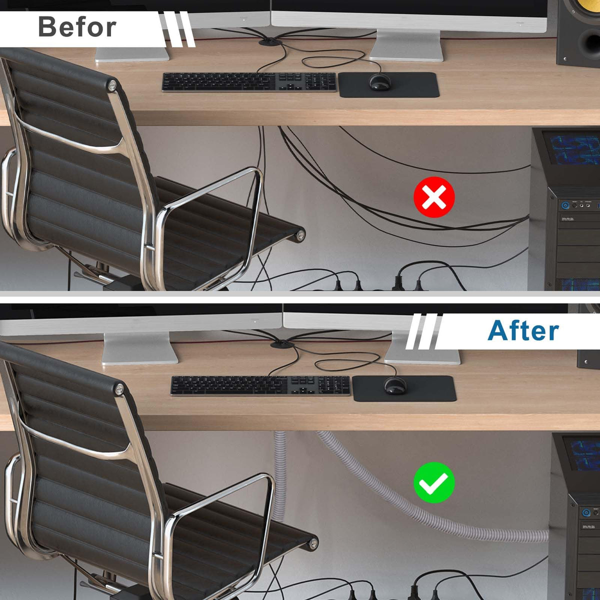 MECCANIXITY corrugated design resists kinking for smooth bends during complex wiring