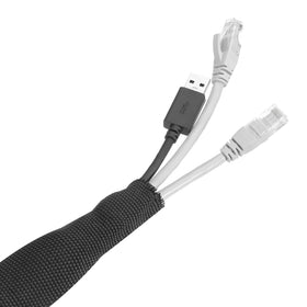 MECCANIXITY roll beside ruler showing 40ft length for bulk cable management projects