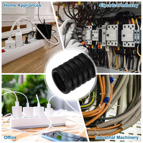 MECCANIXITY tidy home office cables wrapped for cleaner, safer workspace