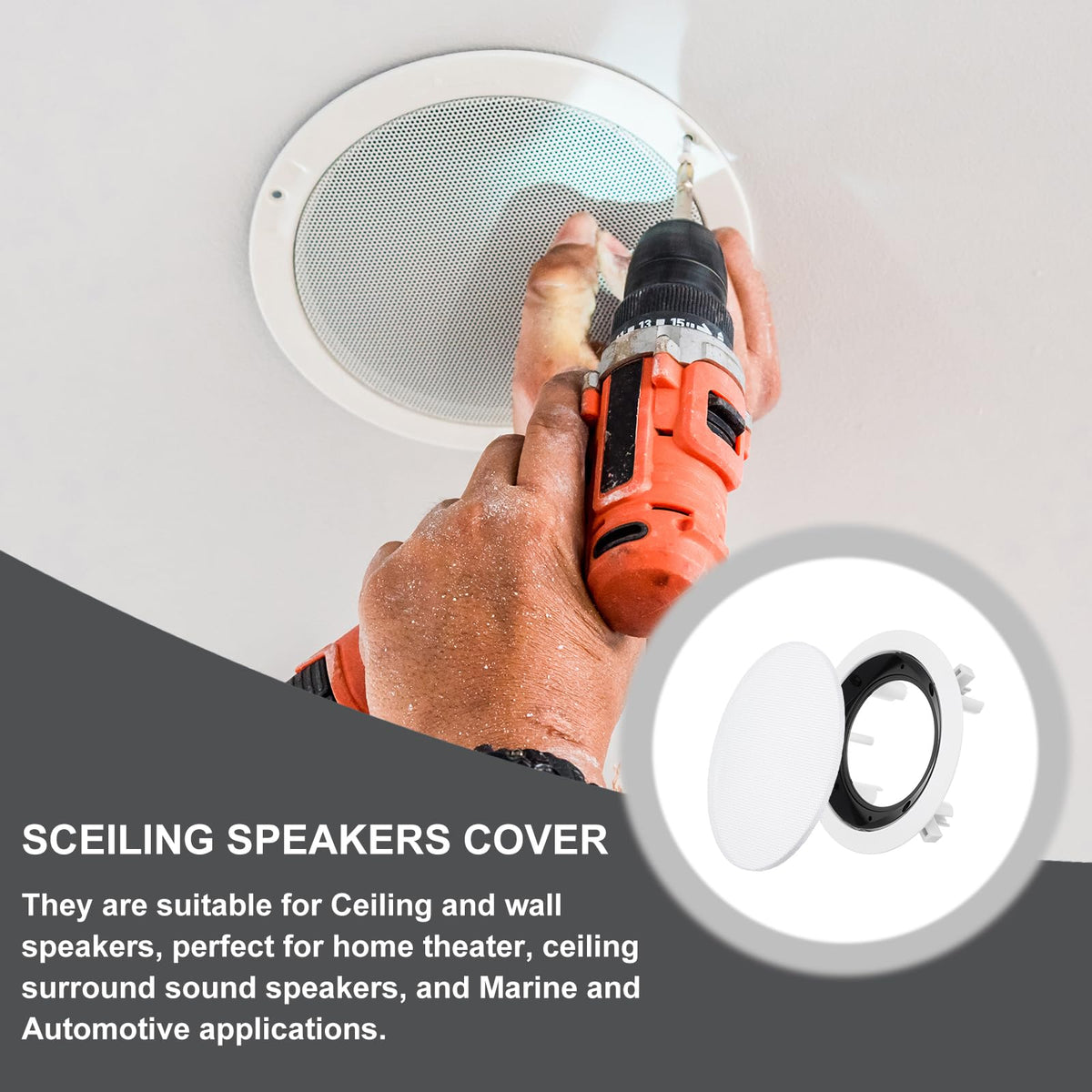 Meccanixity mounting screws provide durable ceiling attachment