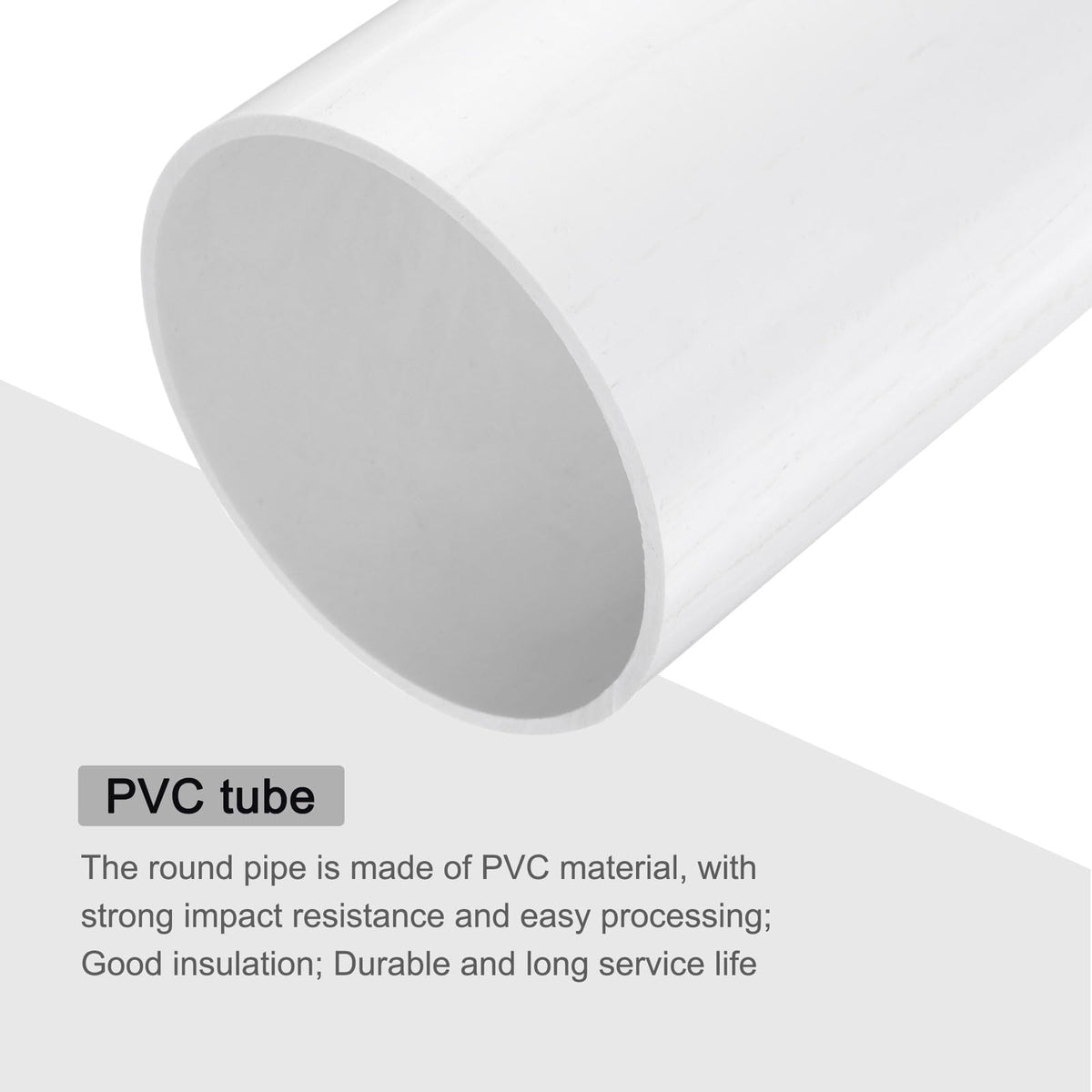 Meccanixity PVC rigid tube cut to length for custom projects.