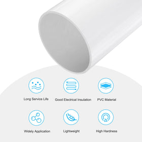 Meccanixity PVC rigid tube suited for outdoor use and sunlight exposure.