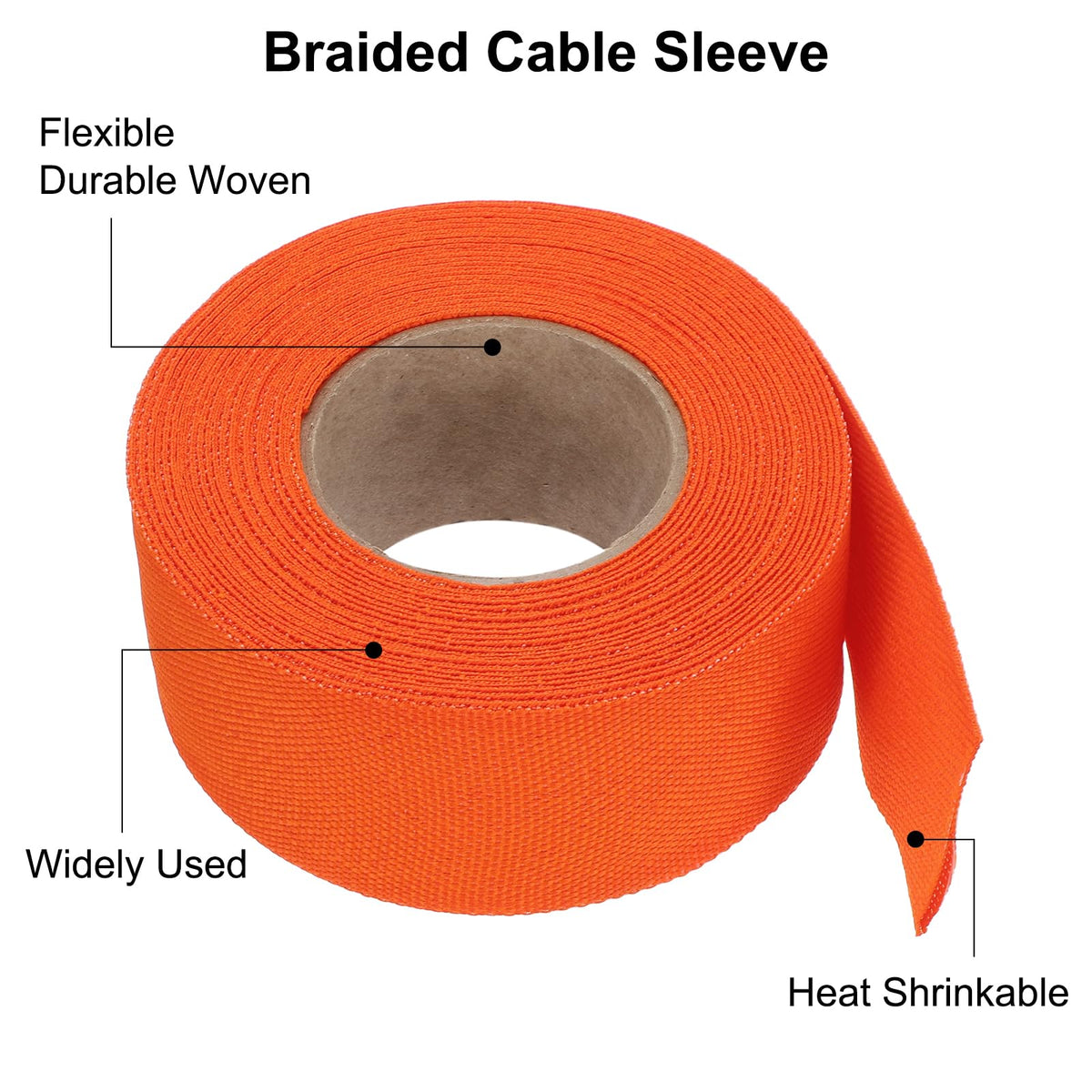 MECCANIXITY orange sleeve aids quick identification in crowded cable bays.