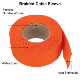 MECCANIXITY orange sleeve aids quick identification in crowded cable bays.