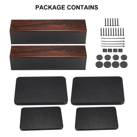 Meccanixity 50 cm stands pair ready for home theater and bookshelf use