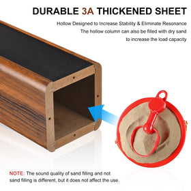 MECCANIXITY anti-slip pad keeps your speaker secure on any surface.
