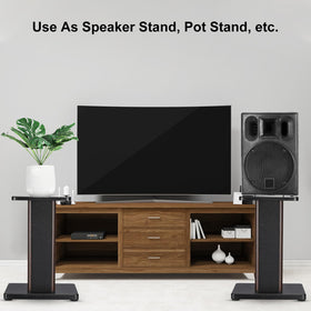 MECCANIXITY wood speaker stands sand-fill option demonstrates enhanced stability