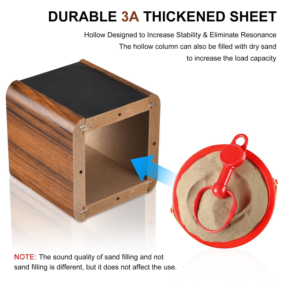 MECCANIXITY wood speaker stands tool-free assembly guide image