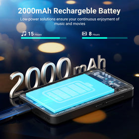 MECHEN 2000mAh battery provides hours of music and video playtime