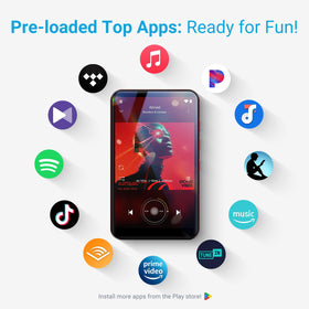 MECHEN 96GB Android MP3 MP4 player with Bluetooth and WiFi connectivity options