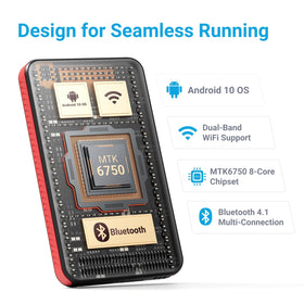MECHEN 96GB Android MP3 MP4 player touchscreen close-up enables quick control
