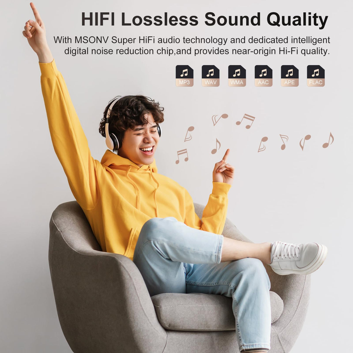 MECHEN D53 touchscreen menu demonstrating quick song search feature