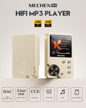 MECHEN M30 2-inch display provides clear lyrics and track information at a glance.