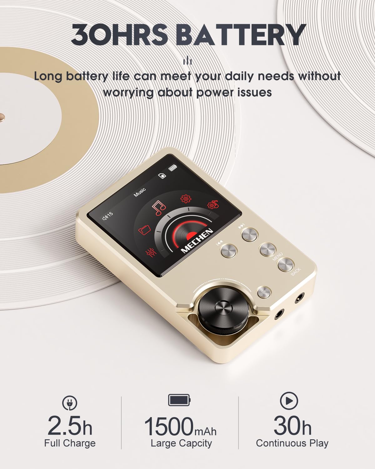 MECHEN M30 includes a 64GB SD card for expanded storage.