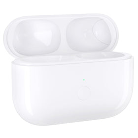 Medoque AirPods Pro 2 replacement case, front view with quick pairing and charging indicator.