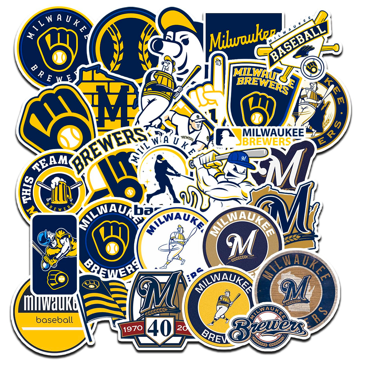 MEDIA SERVICES 55 Milwaukee stickers on a laptop add bold team pride