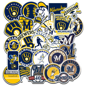 MEDIA SERVICES 55 Milwaukee stickers on a laptop add bold team pride