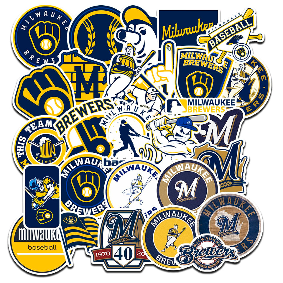 MEDIA SERVICES 55 Milwaukee stickers on a laptop add bold team pride