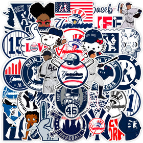 MEDIA SERVICES 55 New York stickers on water bottle showcasing durable, portable team spirit