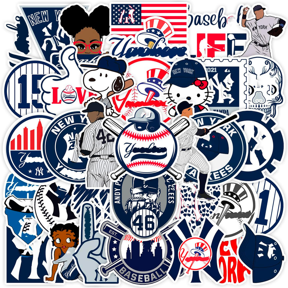 MEDIA SERVICES 55 New York stickers on water bottle showcasing durable, portable team spirit
