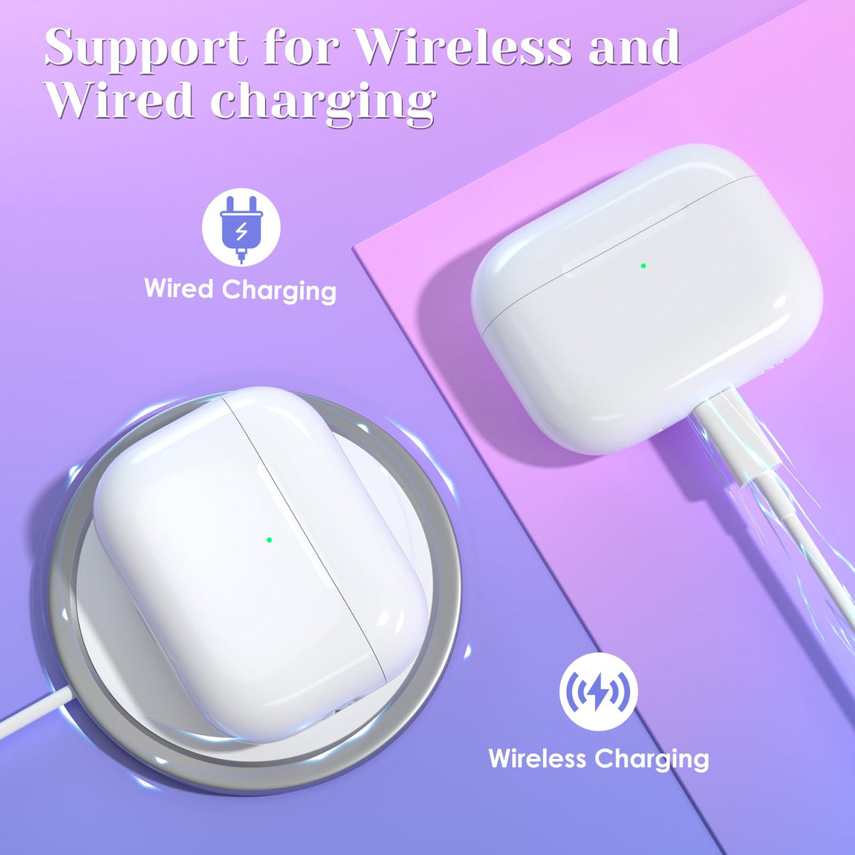 Medoque AirPods Pro 3 case with indicator light for charging status at a glance.