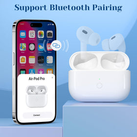 Medoque AirPods Pro case in use with earbuds