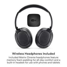 Up to 30 hours of use per charge on comfortable headphones