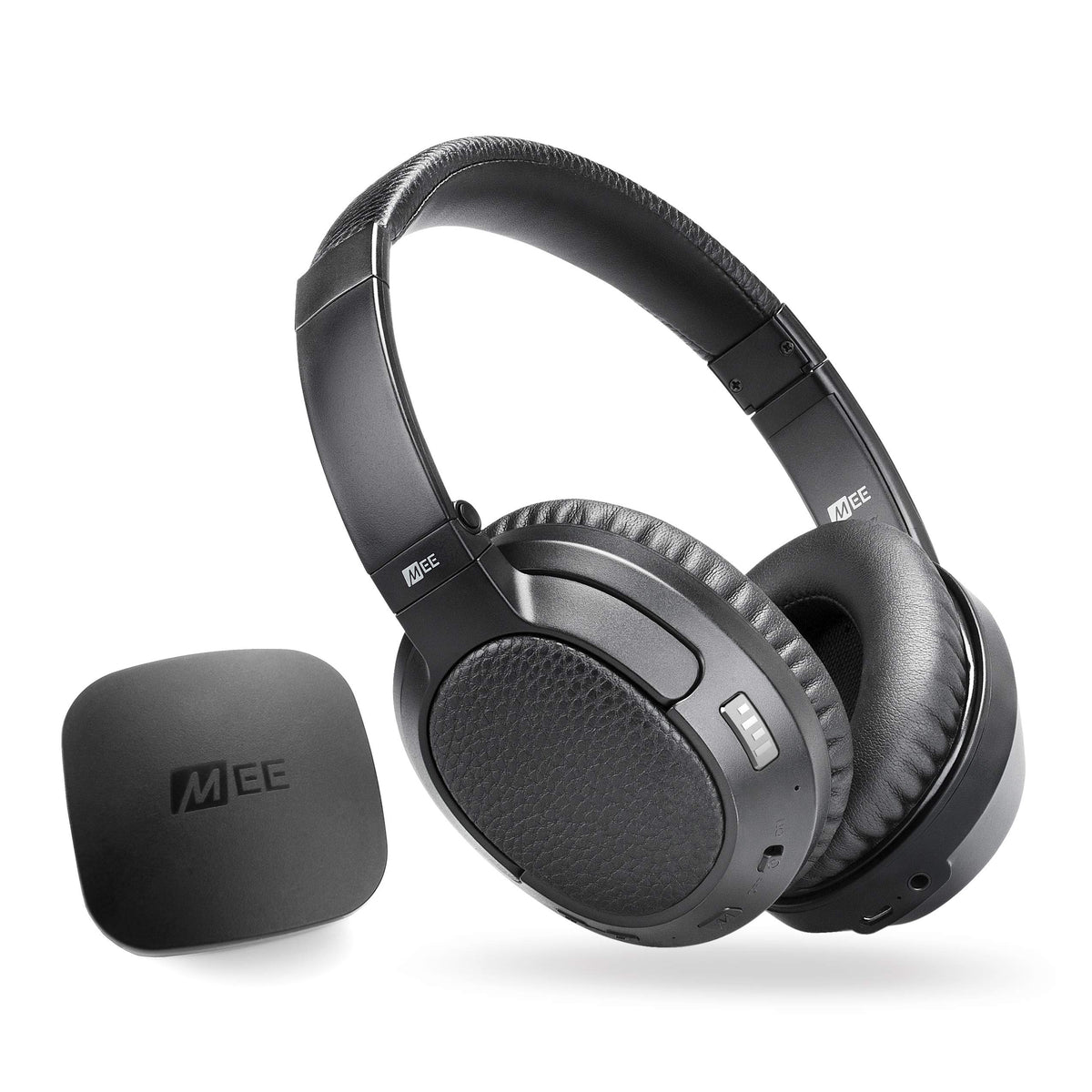 MEE Audio Connect T1CMA transmitter setup for quick, easy TV pairing