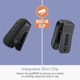MEE Audio goSPKR Bluetooth 5.3 for reliable wireless streaming.