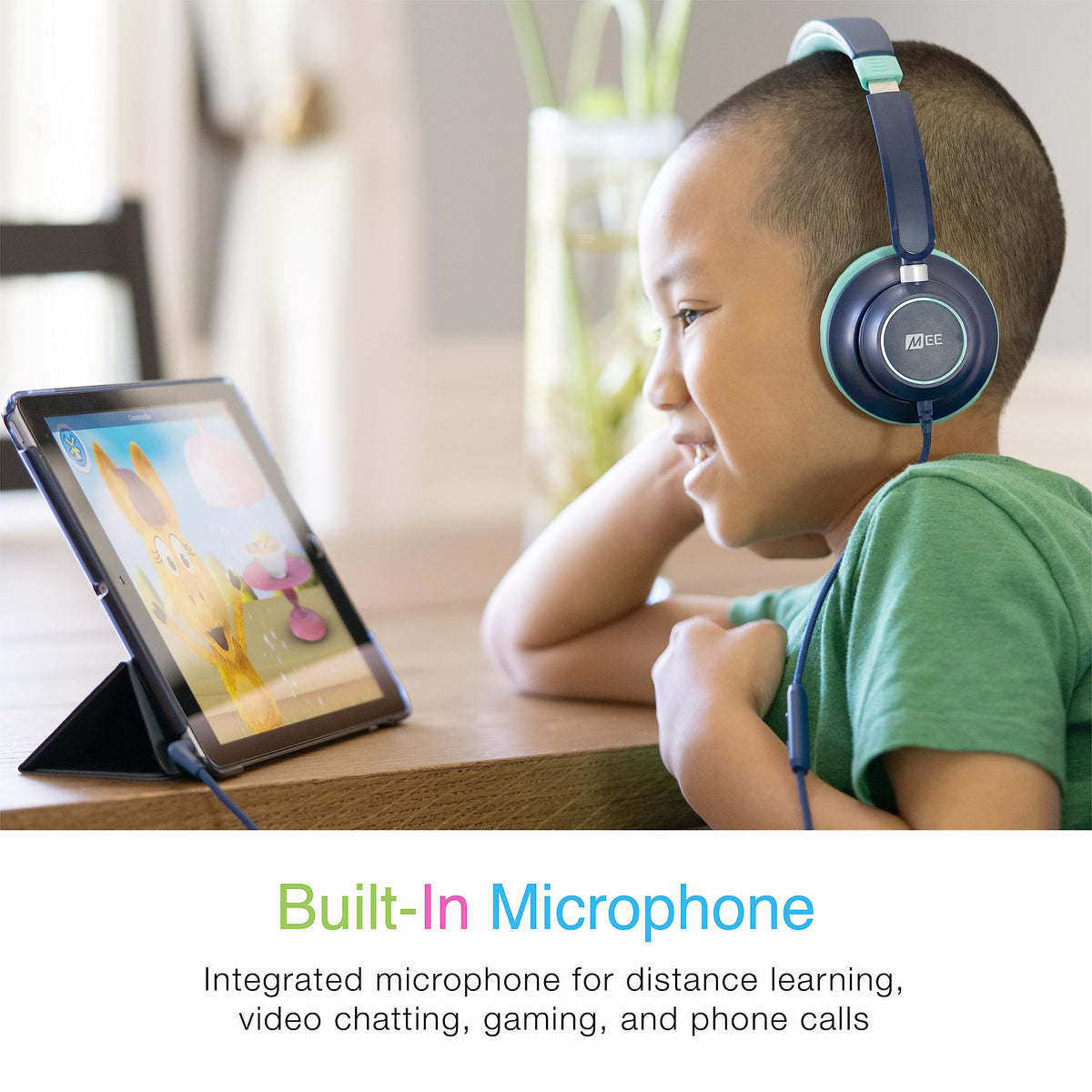 MEE Audio KidJamz KJ45 blue-teal design appeals to kids