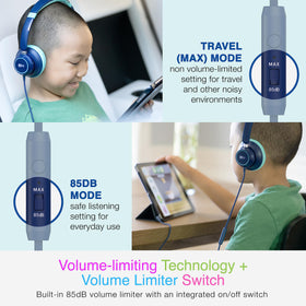 MEE Audio KidJamz KJ45 earcups swivel for secure classroom wear